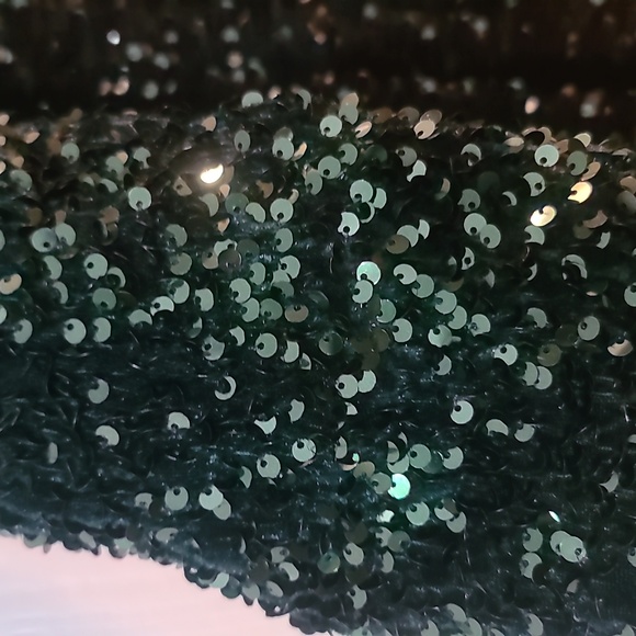 Stunning Mock Neck Sequin Mermaid dress - Picture 2 of 4